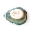 Hand Crafted Ceramic Leaf Soap Dish (Sea) - Image 3