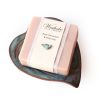 Hand Crafted Ceramic Kawakawa Leaf Soap Dish (Azure) - Image 3